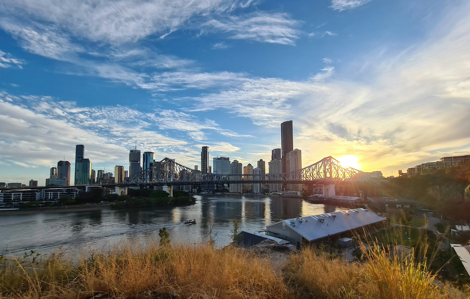 Brisbane city with storybridge in foreground
